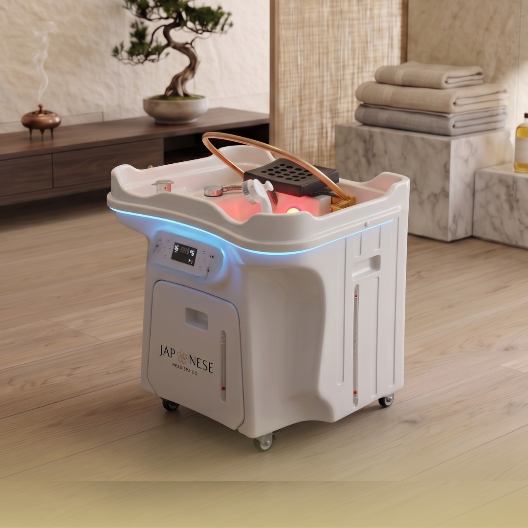 Off White Portable Unit with Built in Mobile Waste Tank and Fresh Water Tank - Non-Plumbed