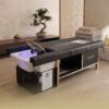 FULL ELECTRIC BED Japanese Head Spa Black Full Bed with Foot Spa Plumbed - with Electric Back Rest (inc. Steamer, Steamer Hood & 2 x Water Heater)