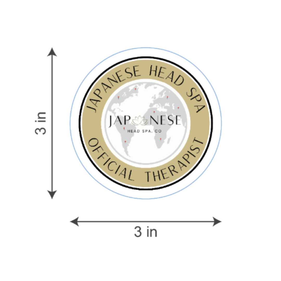 Official Japanese Head Spa Therapist – Window Sticker