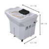 White Portable 60L Tank Unit Non-Plumbed (inc. Steamer, Steamer Hood and 2 x water heaters)