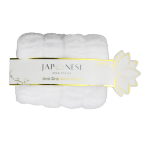 Japanese Head Spa Anti-Drip Wrist Bands- WHITE