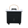 Japanese Head Spa Black Rectangle Hybrid Unit Plumbed (inc. Steamer, Steamer Hood & Water Heater)