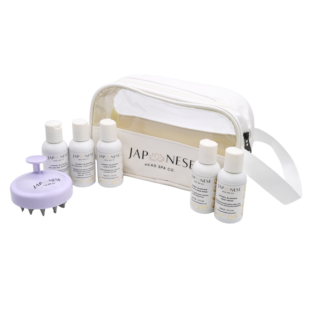 Cherry Blossom Travel Kit – Mini Japanese Head Spa Set