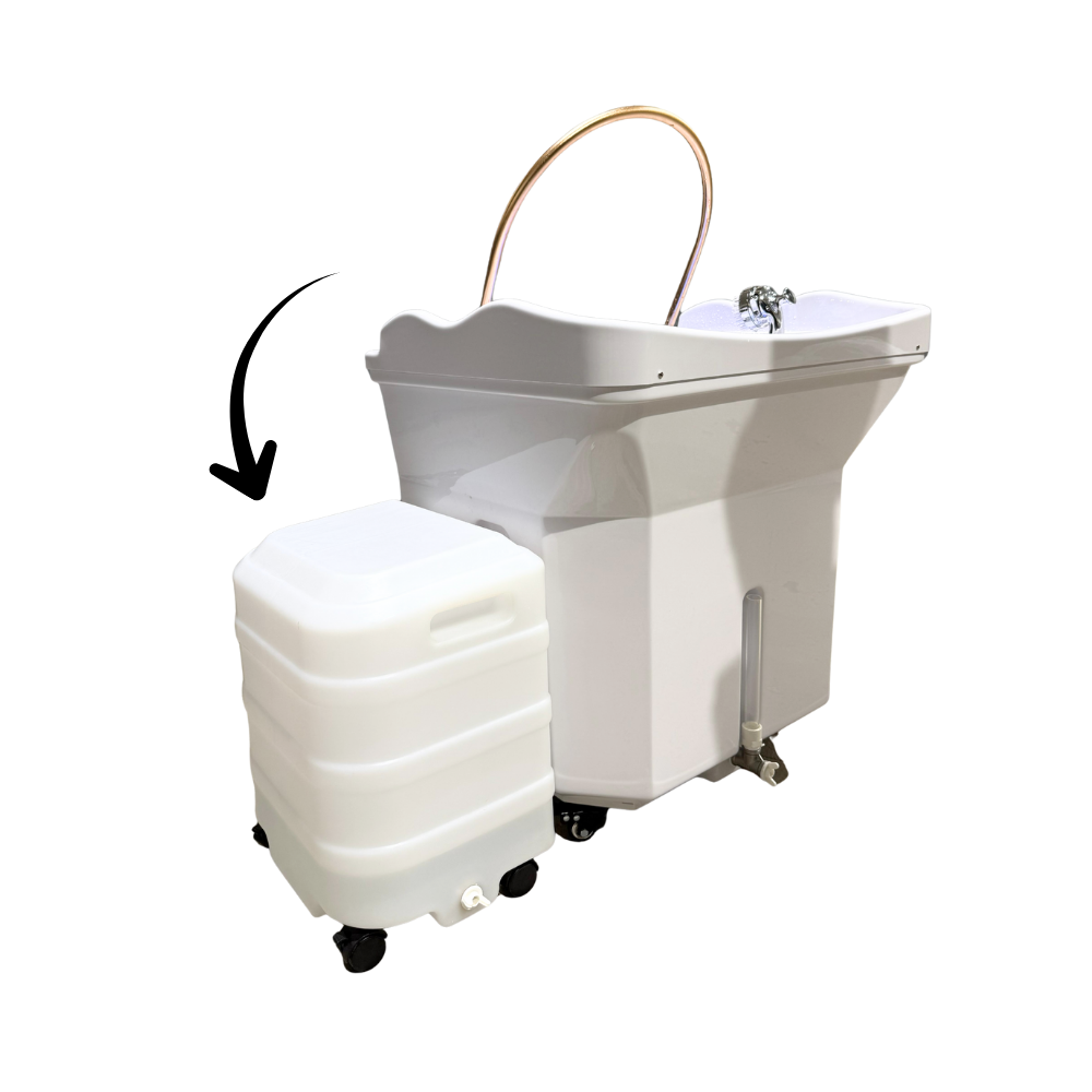 Mobile Drainage - Slop Pail 50L - for White Non Plumbed Head Spas
