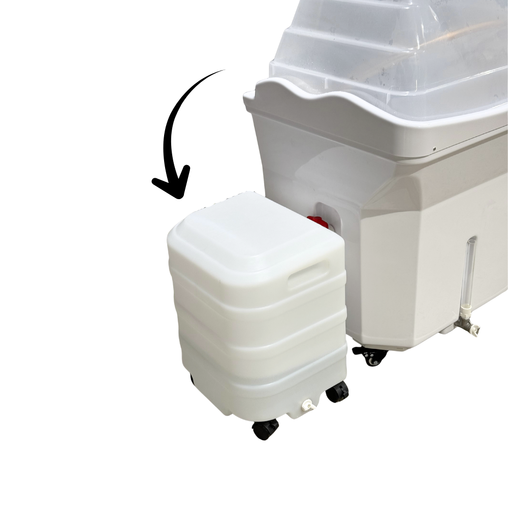 Mobile Drainage - Slop Pail 50L - for White Non Plumbed Head Spas