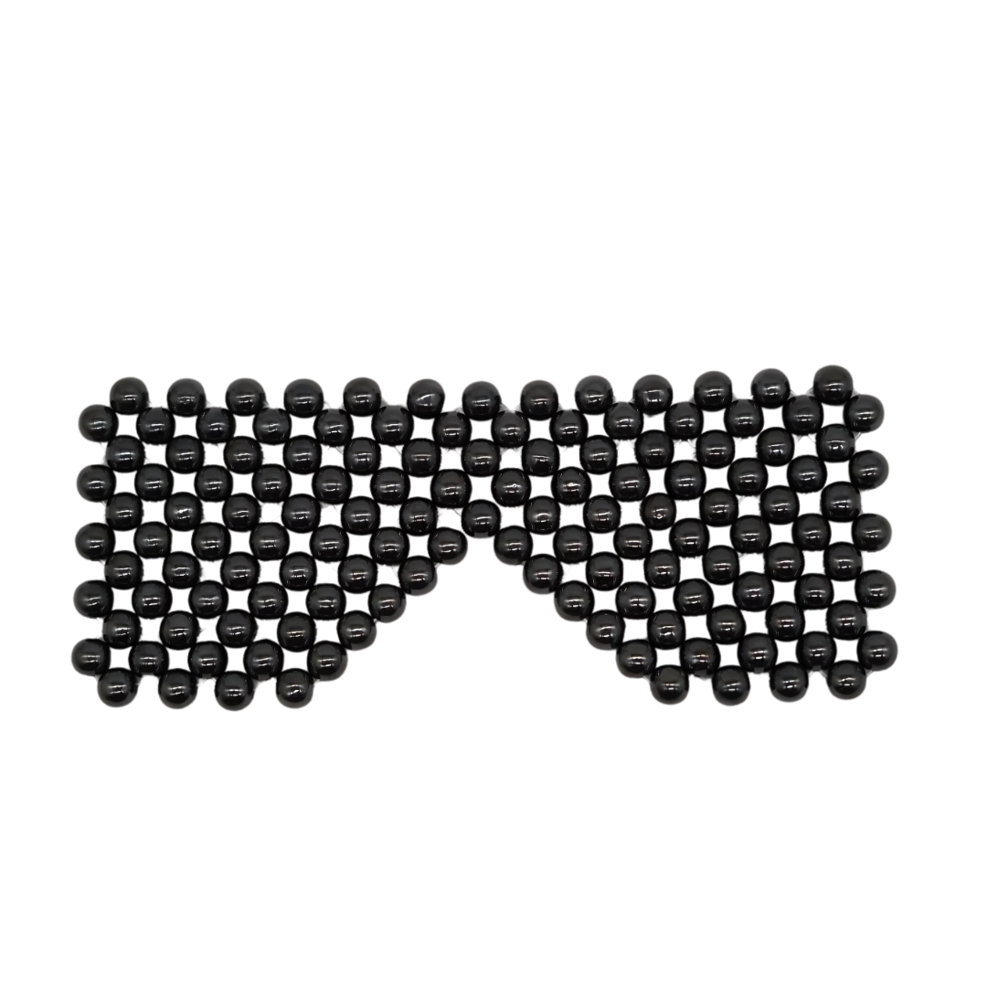 Round Metal Bead Eye Mask
