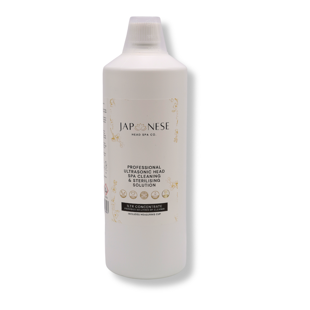 Professional Ultrasonic Head Spa Cleaning and Sterilising Solution 1Ltr (Concentrate)