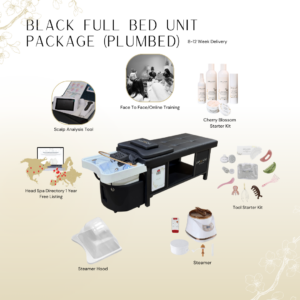 Black Full Bed Unit Plumbed with Face-To-Face Training | Show Offer