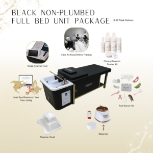 Black Full Bed Unit with Gold Frame - Non-Plumbed with Face-To-Face Training | Show Offer