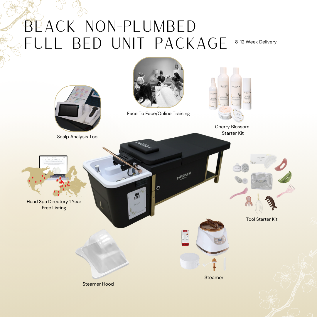 Black Full Bed Unit with Gold Frame - Non-Plumbed with Online Training | Show Offer