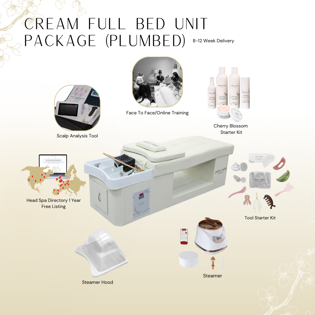 Cream Full Bed Unit Plumbed with Face-To-Face Training | Show Offer