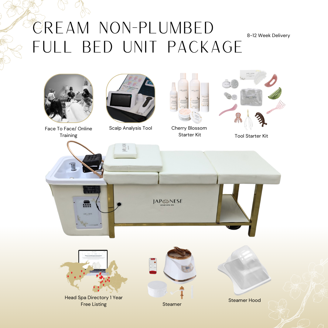 Cream Full Bed Unit with Gold Frame Non-Plumbed with Face-To-Face Training | Show Offer