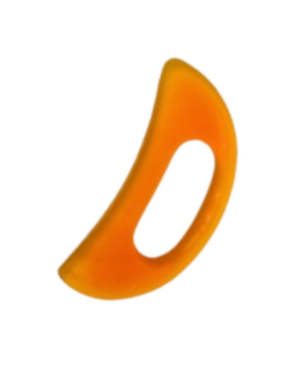 Half Moon - Orange Neck and Shoulder Scraping Massage Tool