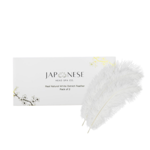 Real Natural White Ostrich Feathers (Pack of 2)