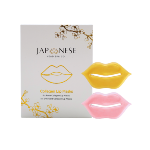Japanese Head Spa Co. Collagen Lip Masks – Rose & 24K Gold