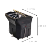 316 Black Portable 60L Tank Unit Non-Plumbed (inc. Steamer, Steamer Hood and 2 x water heaters)