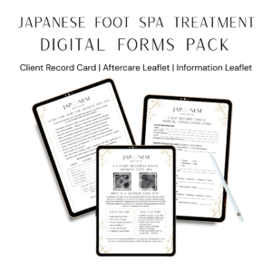 Japanese Foot Spa Treatment Digital Forms Pack
